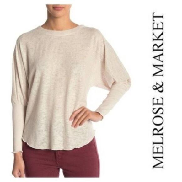 NWT Melrose & Market V-Back Dolman Sleeve Pullover Large - Picture 3 of 3
